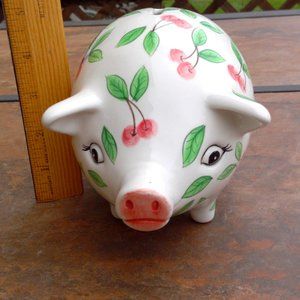 Vintage Ceramic Pig Piggy Bank